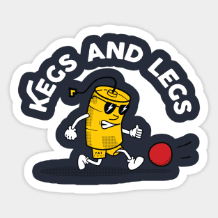 Kegs And Legs Sticker